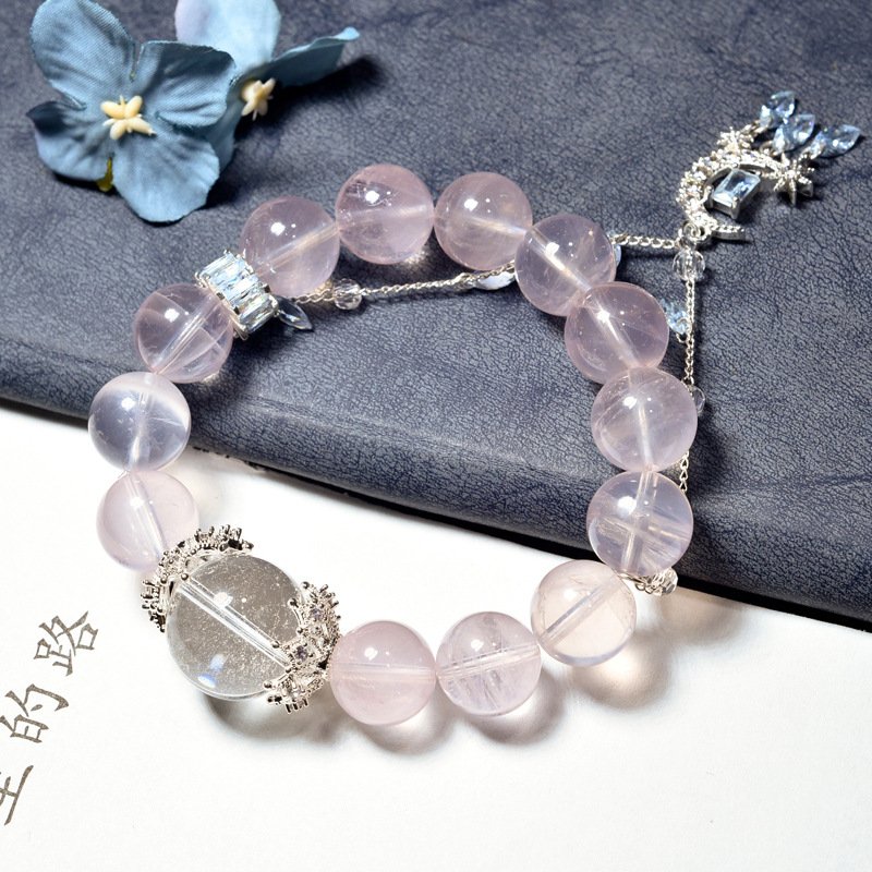 Starry Rose Quartz Bracelet