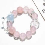 Natural Pink Quartz Nine-Tailed Fox Bracelet