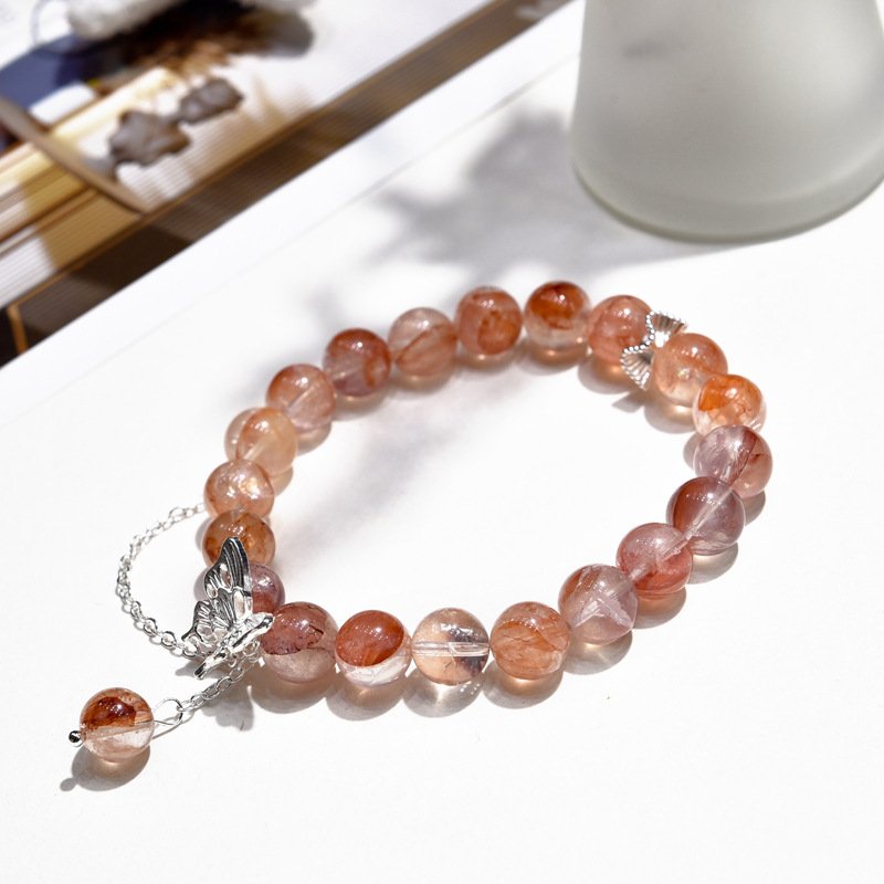 Natural Red Flower Bracelet