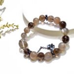 Black Bone Crystal & Tea Crystal Bracelet – Unisex Design