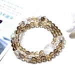 Copper Shunfa Multi-Wrap Natural Tea Crystal Bracelet with White Crystal Fox – Fresh Korean Style