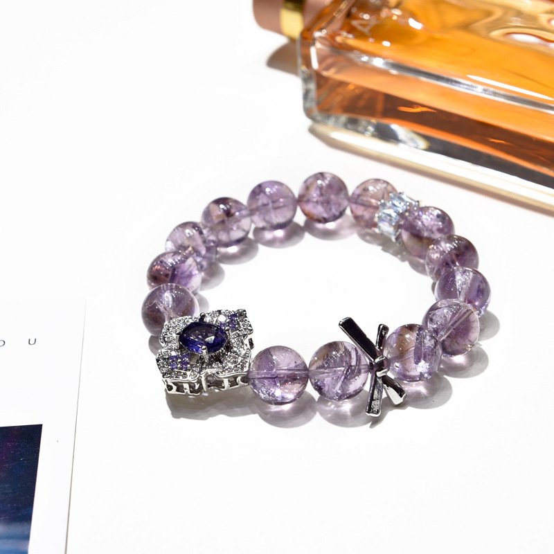 Natural Purple Aese Bracelet – Simple Design