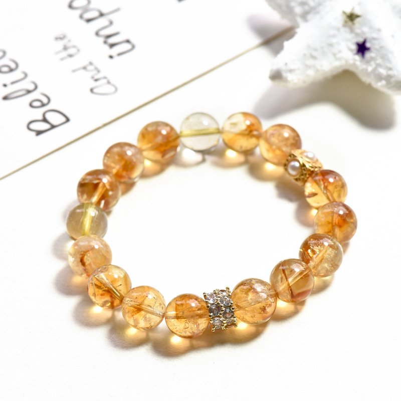 Natural Yellow Aese Crystal Bracelet – Elegant & Luxurious