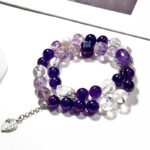 Natural Amethyst Multi-Wrap Bracelet