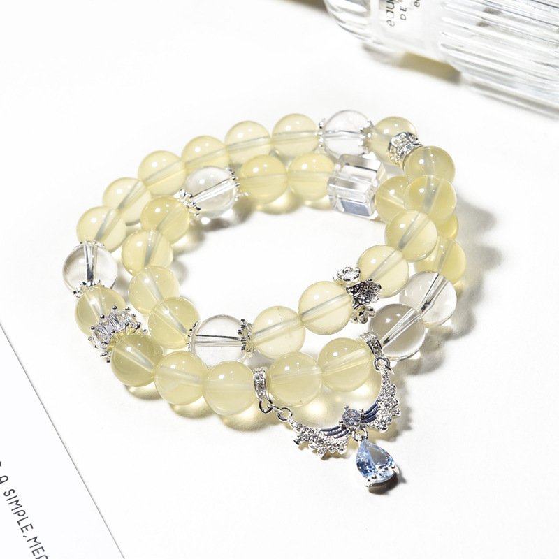 Natural Yellow Quartz Multi-Wrap Bracelet
