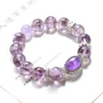 Purple Ametrine Bead Bracelet