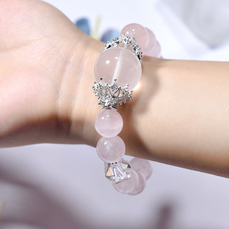 Natural Rose Quartz Bracelet for Attracting Love