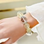 “Natural Citrine and Clear Quartz Bracelet”