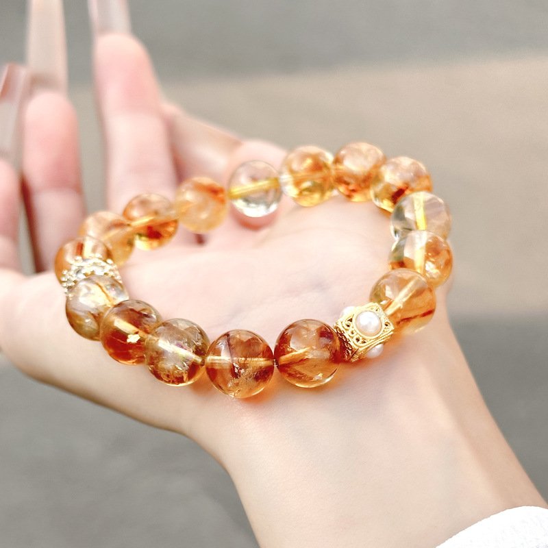 Natural Yellow Aese Crystal Bracelet – Elegant & Luxurious