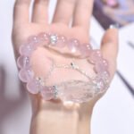 Natural Pink Quartz Nine-Tailed Fox Bracelet