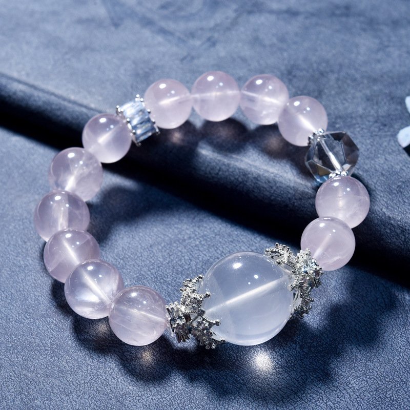 Natural Rose Quartz Bracelet for Attracting Love