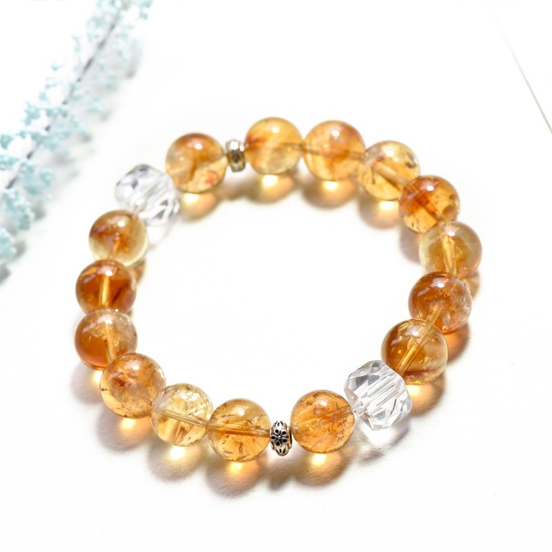 Natural Yellow Crystal Bracelet – Simple Yellow Ase Style