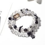 Multi-Wrap Black Rutilated Quartz Bracelet – Unique & Stylish