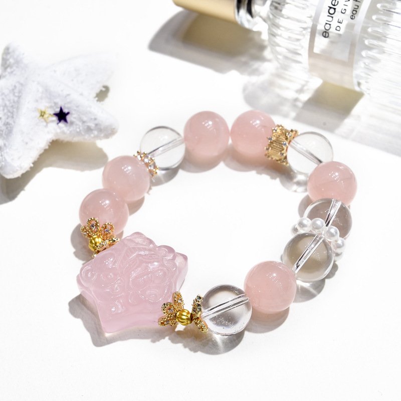 Original Natural Rose Quartz Bracelet