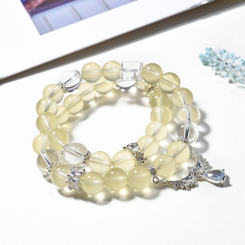 Natural Yellow Quartz Multi-Wrap Bracelet