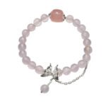Natural Pink Quartz Bracelet – Minimalist Design
