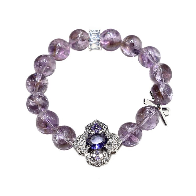 Natural Purple Aese Bracelet – Simple Design