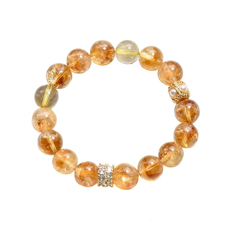 Natural Yellow Aese Crystal Bracelet – Elegant & Luxurious