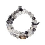 Multi-Wrap Black Rutilated Quartz Bracelet – Unique & Stylish