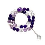 Natural Amethyst Multi-Wrap Bracelet