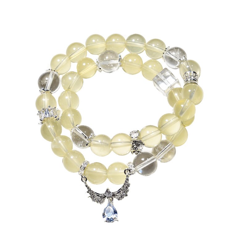 Natural Yellow Quartz Multi-Wrap Bracelet