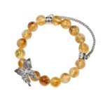 Natural Yellow Assay Crystal Bracelet