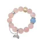 Natural Pink Quartz Fish Tail Bracelet