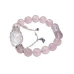 Natural Pink Quartz Nine-Tailed Fox Bracelet