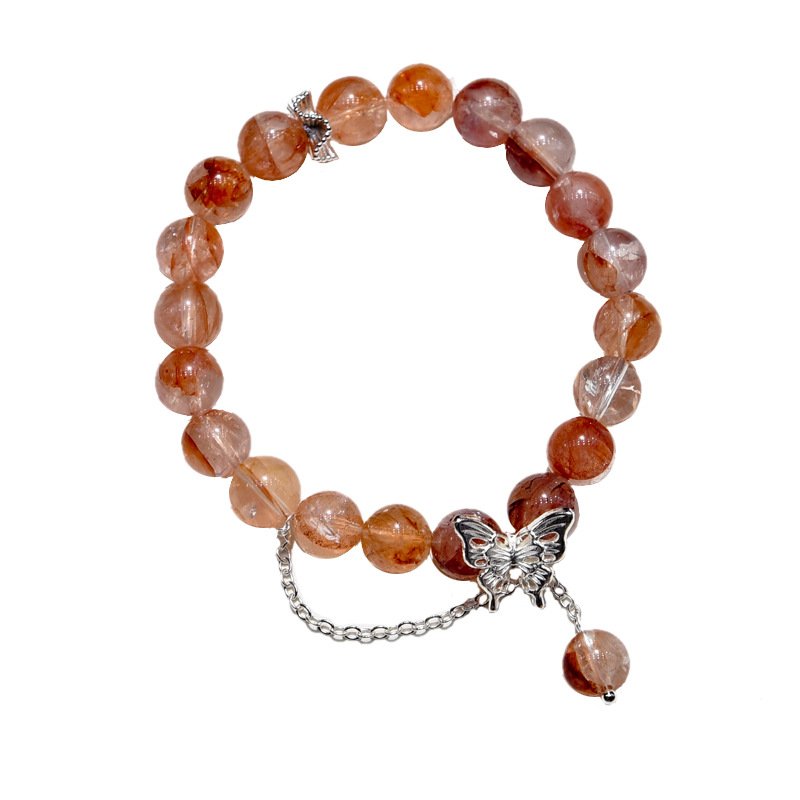 Natural Red Flower Bracelet