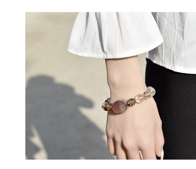 “Natural Green Phantom Quartz Bracelet”
