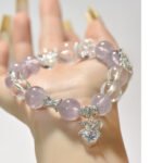 New Chinese Style Butterfly Purple Rabbit Hair Bracelet