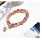 Natural Red Flower Bracelet