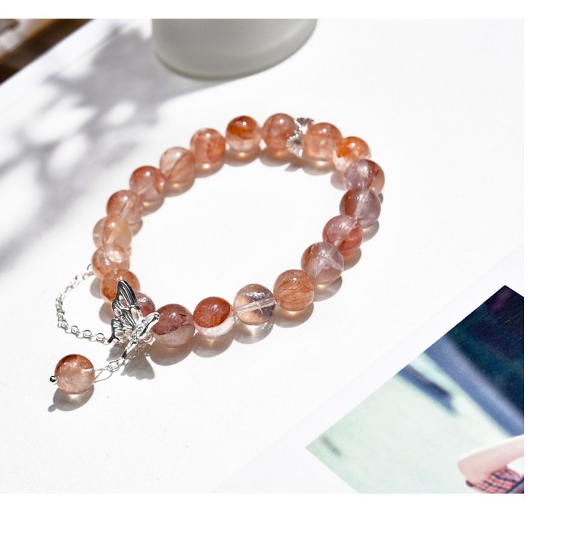 Natural Red Flower Bracelet
