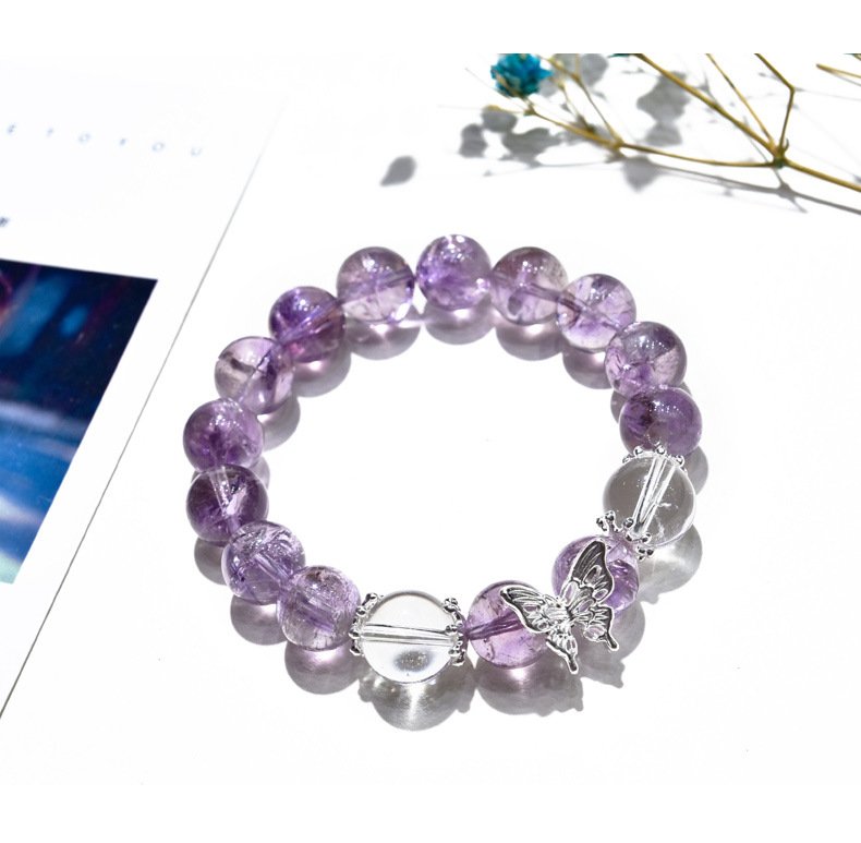 Natural Purple Amethyst Bracelet