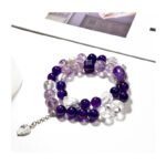 Natural Amethyst Multi-Wrap Bracelet