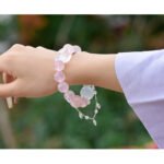 Natural Pink Quartz Nine-Tailed Fox Bracelet