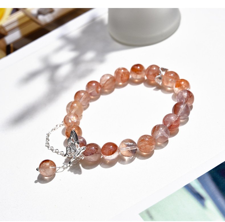 Natural Red Flower Bracelet