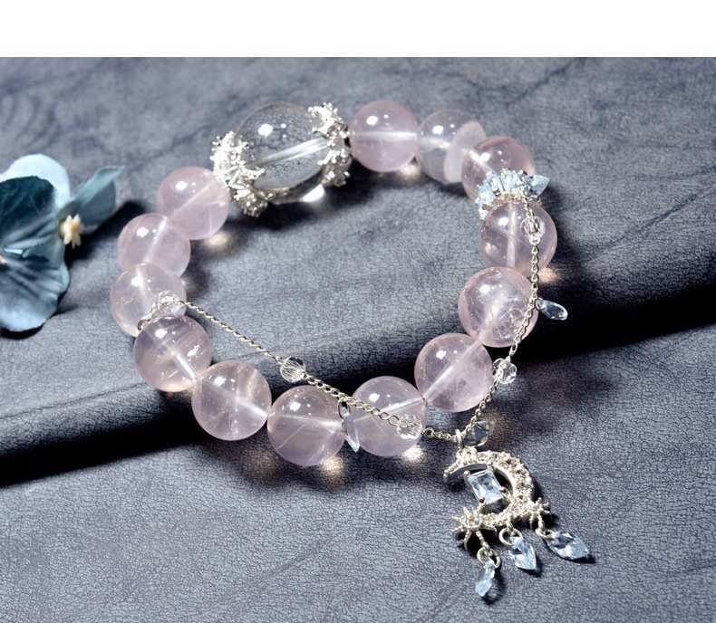 Starry Rose Quartz Bracelet